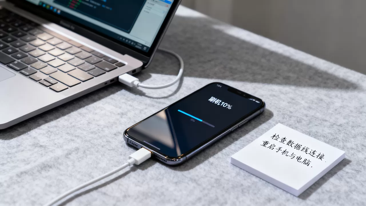 刷机10%卡住不动怎么办？手机刷机教程
