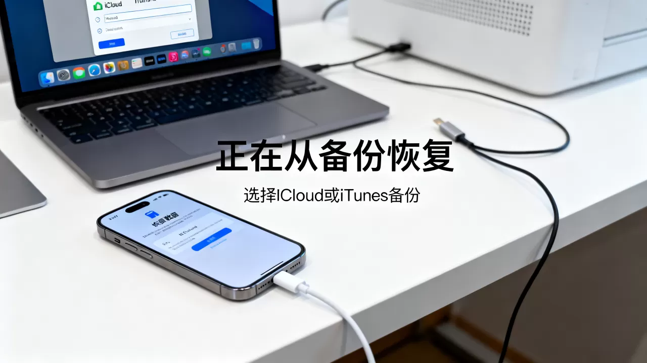 正在从备份恢复iphone，iphone怎么从备份恢复数据