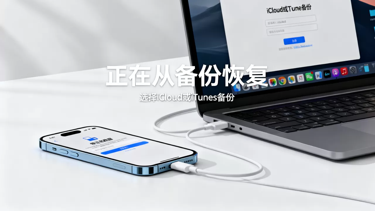 正在从备份恢复iphone，iphone怎么从备份恢复数据