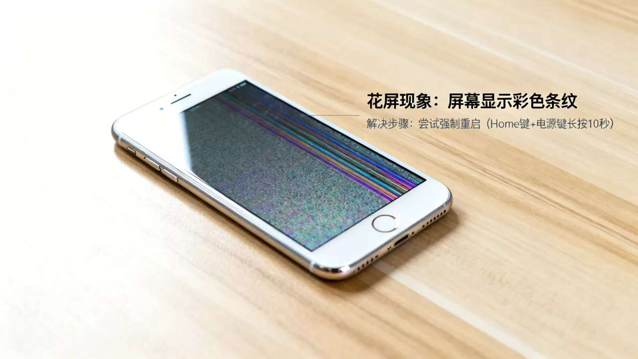 iPhone6plus重启花屏怎么办，iPhone6plus重启花屏
