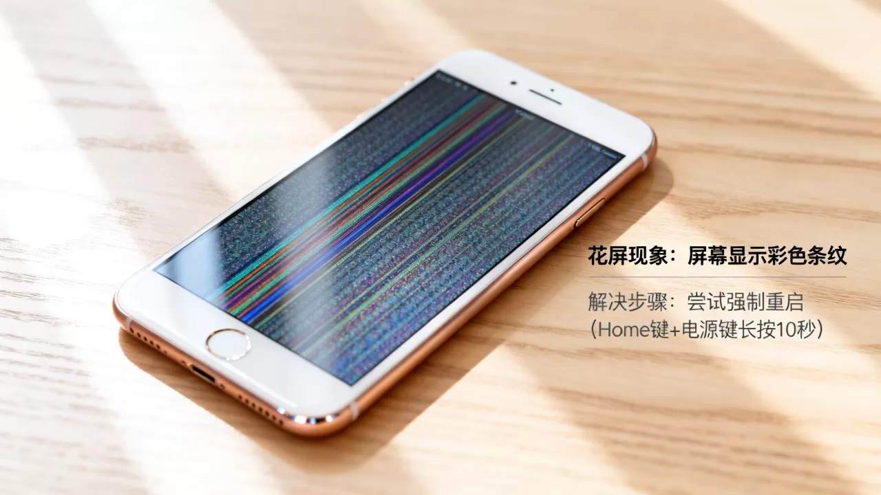 iPhone6plus重启花屏怎么办，iPhone6plus重启花屏