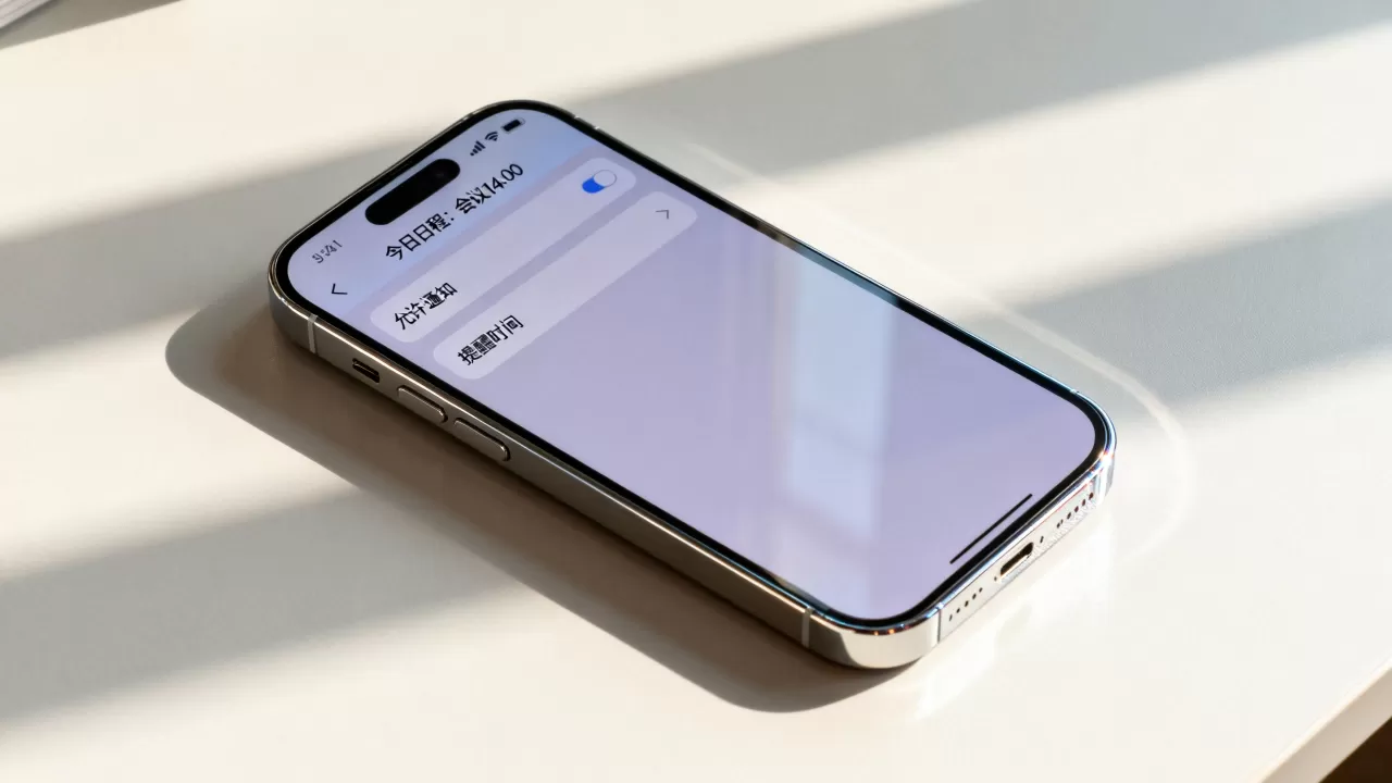 iphone通知栏显示日历怎么办，iphone日历通知设置