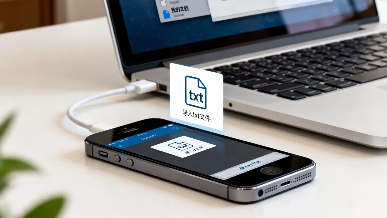 iphone5怎么导入txt文件，iphone5导入txt