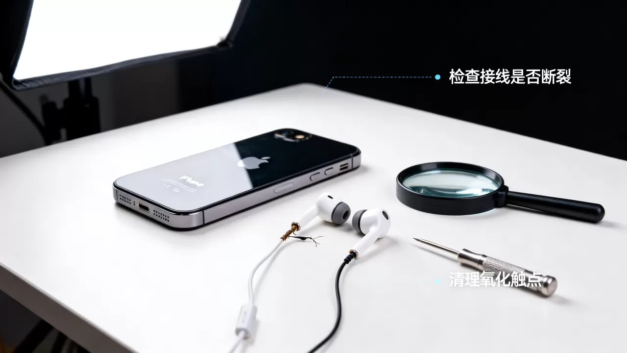 iPhone5耳机没声音怎么办？iPhone5耳机接线故障维修