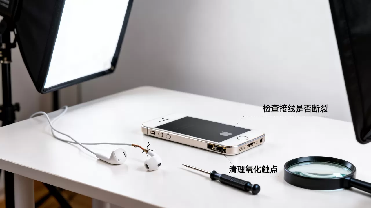 iPhone5耳机没声音怎么办？iPhone5耳机接线故障维修