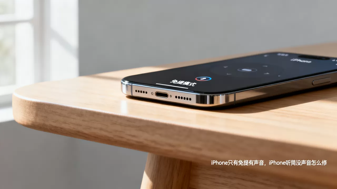 iphone只有免提有声音，iphone听筒没声音怎么修