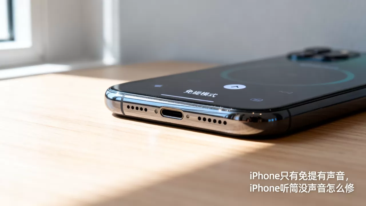 iphone只有免提有声音，iphone听筒没声音怎么修
