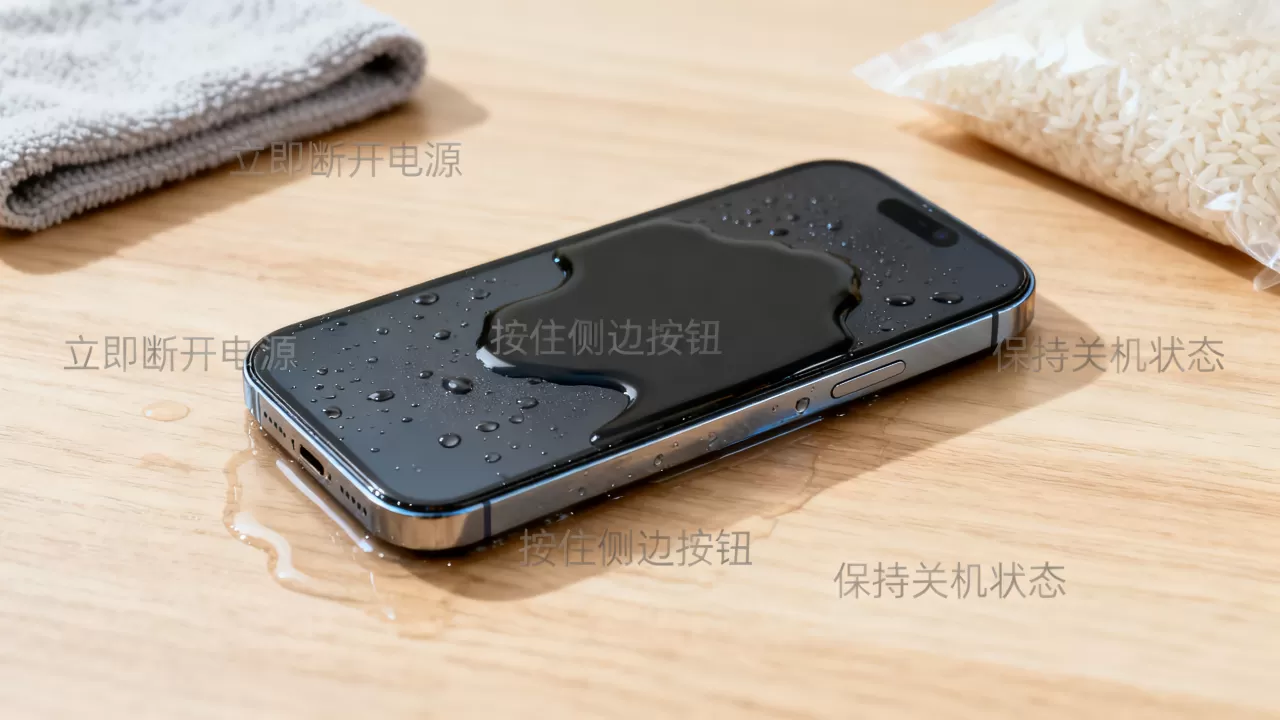 iphone进水了怎么关机，iphone进水强制关机方法