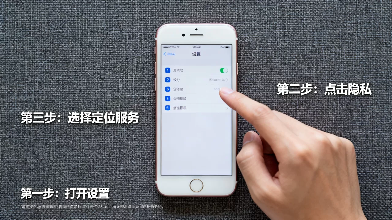 iphone 6怎么打开定位，iphone6开启定位服务方法