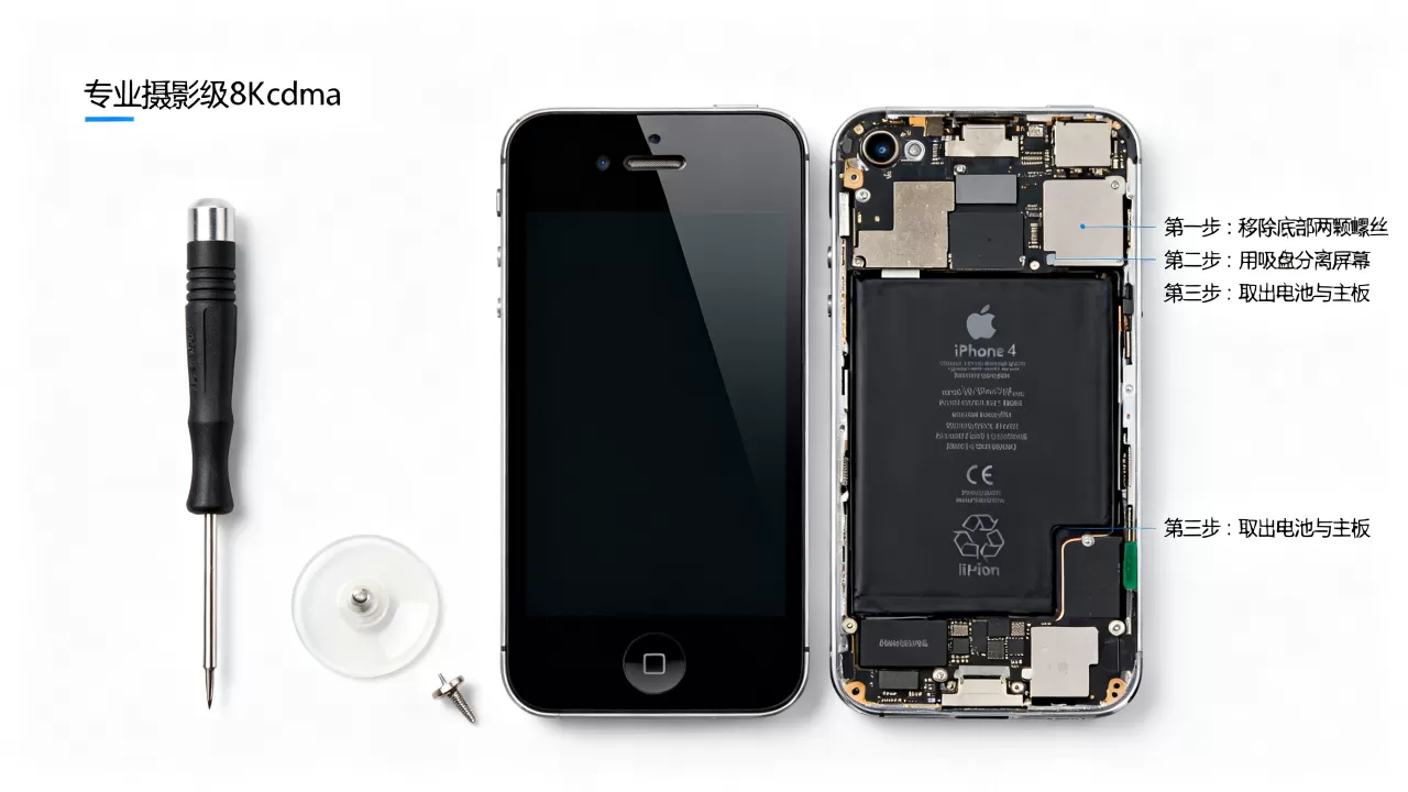 iphone4 cdma拆机教程，iphone4 cdma拆机