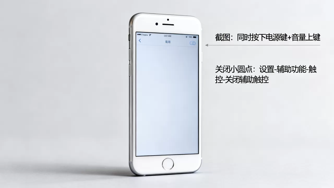 iphone截图怎么弄？小圆点怎么关闭