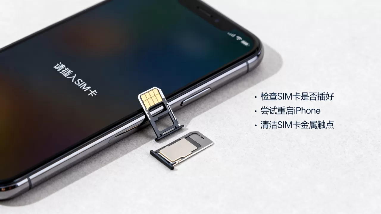 iphone提示请插入sim卡怎么办，iphone无法识别sim卡解决方法