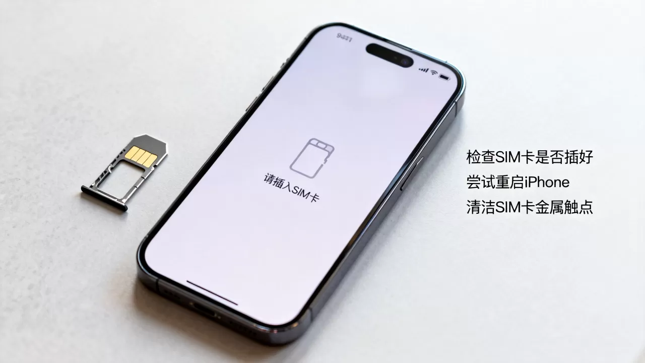 iphone提示请插入sim卡怎么办，iphone无法识别sim卡解决方法
