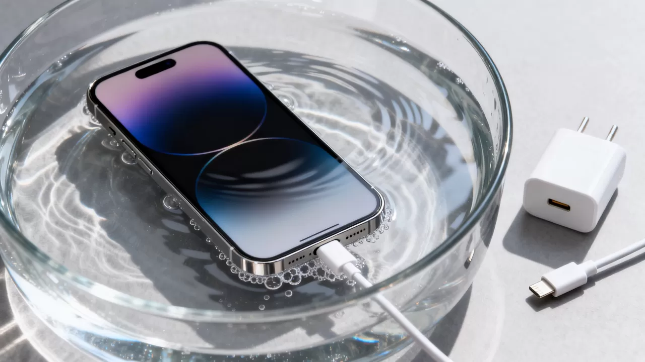 iphone进水充电没反应怎么办，iphone进水了充不进电