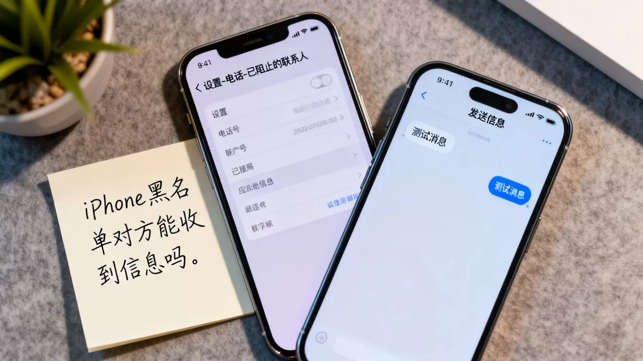 iphone黑名单对方能收到信息吗，iphone黑名单对方