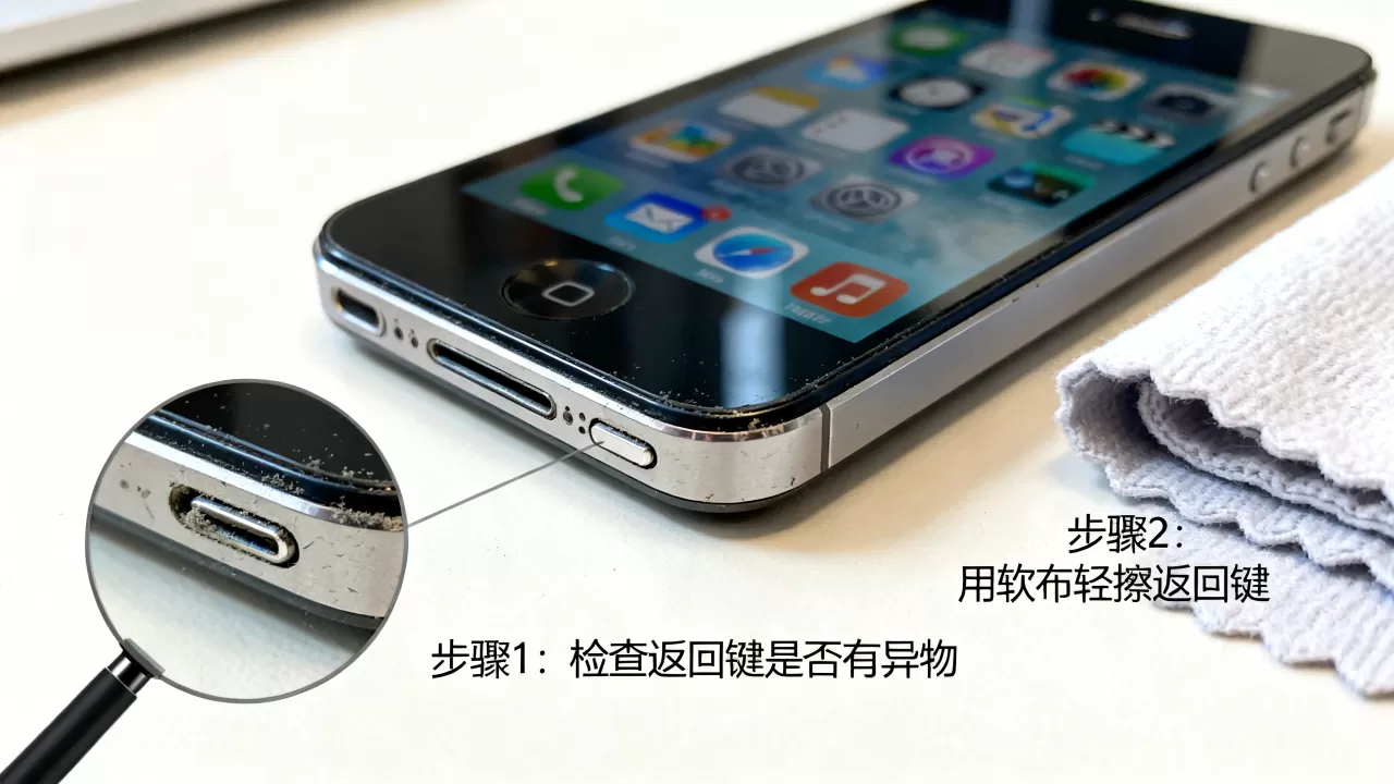 iPhone 4S返回键失灵怎么办，iPhone 4S返回键