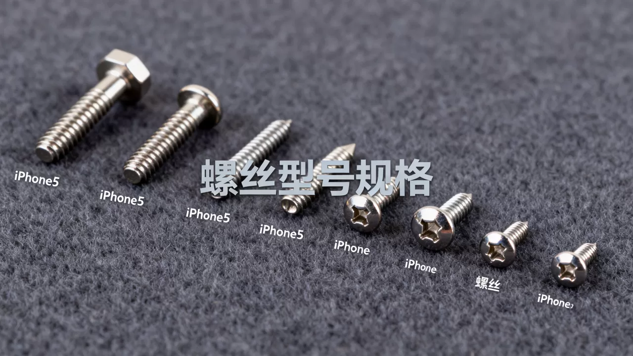 iphone5螺丝图，iphone5拆机螺丝型号规格大全