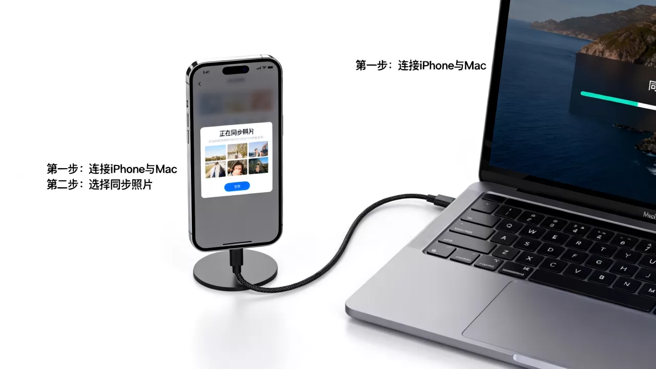 iphone怎么同步照片到mac，iphone同步照片到mac