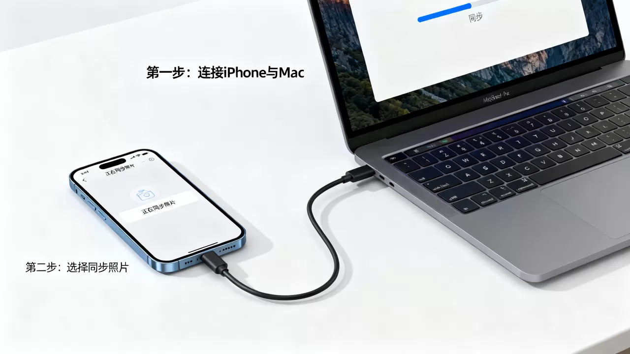 iphone怎么同步照片到mac，iphone同步照片到mac