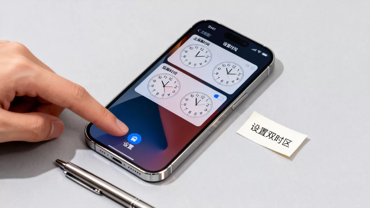 iphone显示两个时间怎么回事，iphone两个时间怎么设置