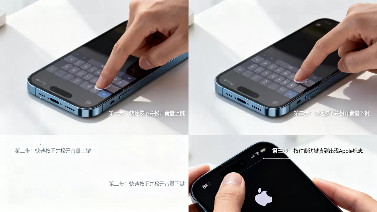iphone开机不用开机键，iPhone无法开机怎么强制重启