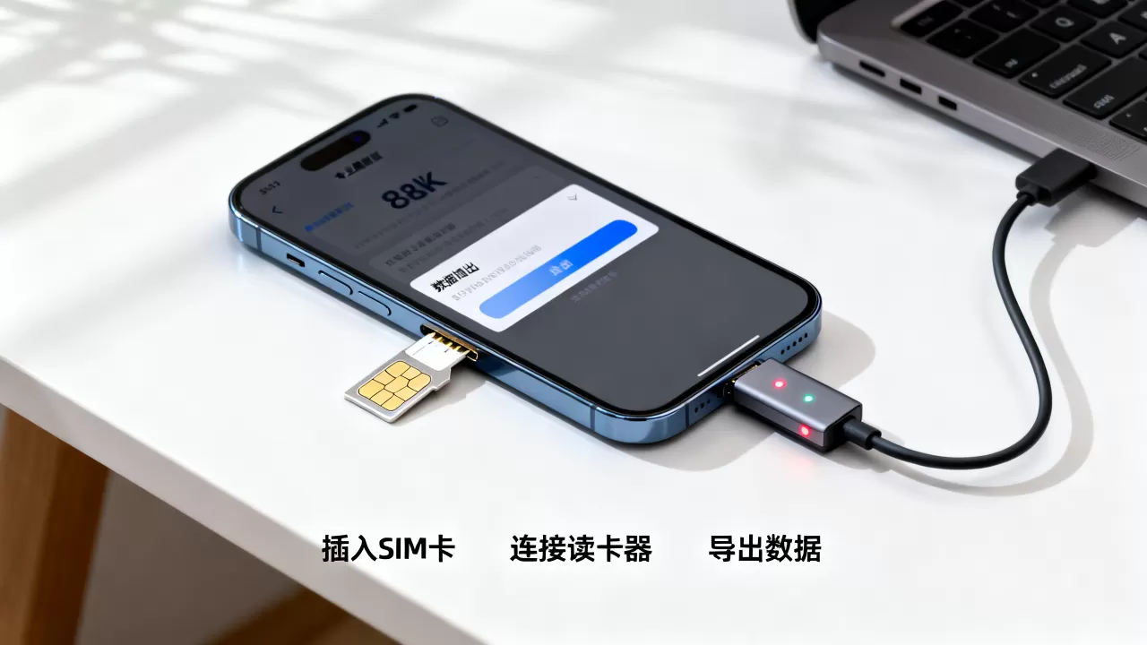 iphone sim卡怎么导出，iphone sim卡数据怎么导出