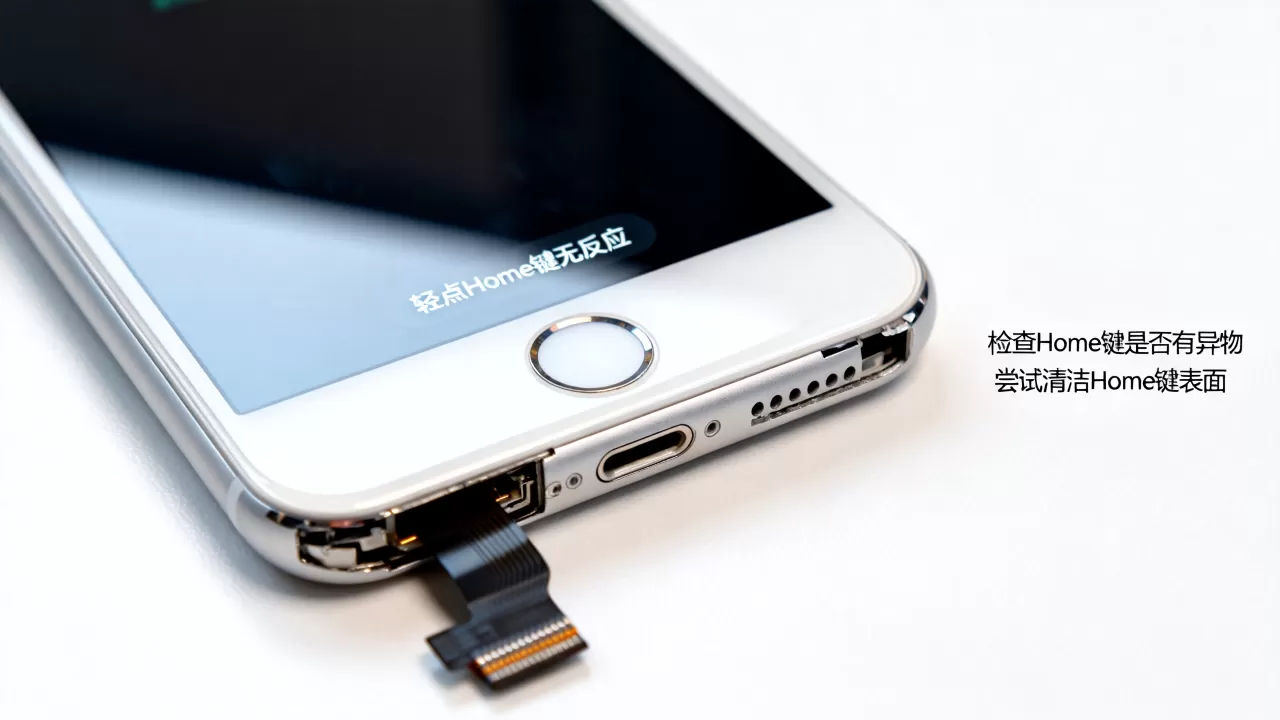 iphone7轻点Home键没反应，iphone7home键失灵怎么修