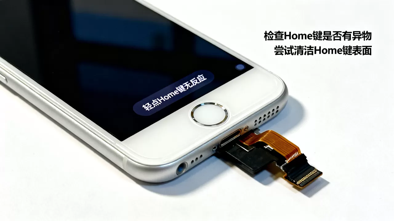 iphone7轻点Home键没反应，iphone7home键失灵怎么修