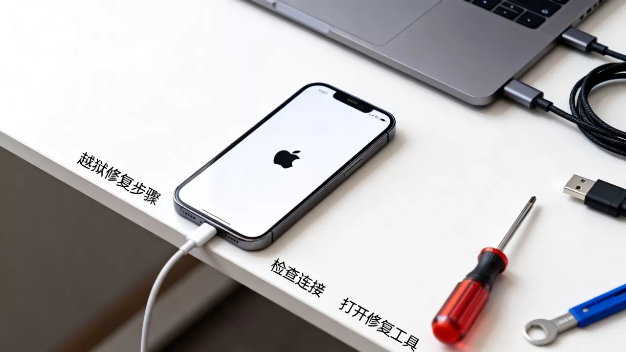 iphone越狱开机白苹果怎么办，iphone越狱白苹果修复