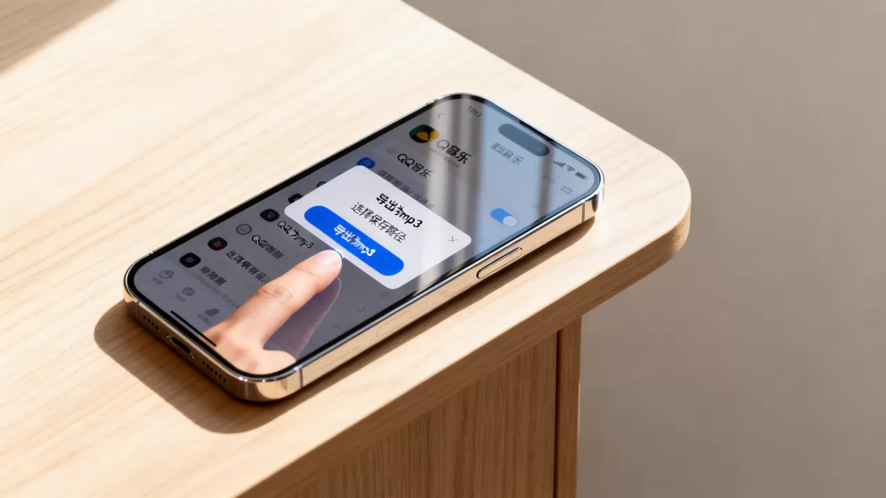 iPhone手机QQ音乐怎么导出mp3格式，iphone qq mp3
