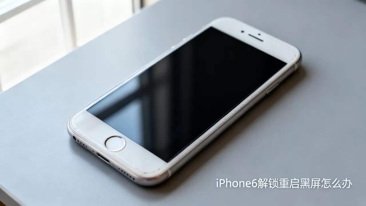 iphone6解锁重启黑屏怎么办，iphone6解锁重启