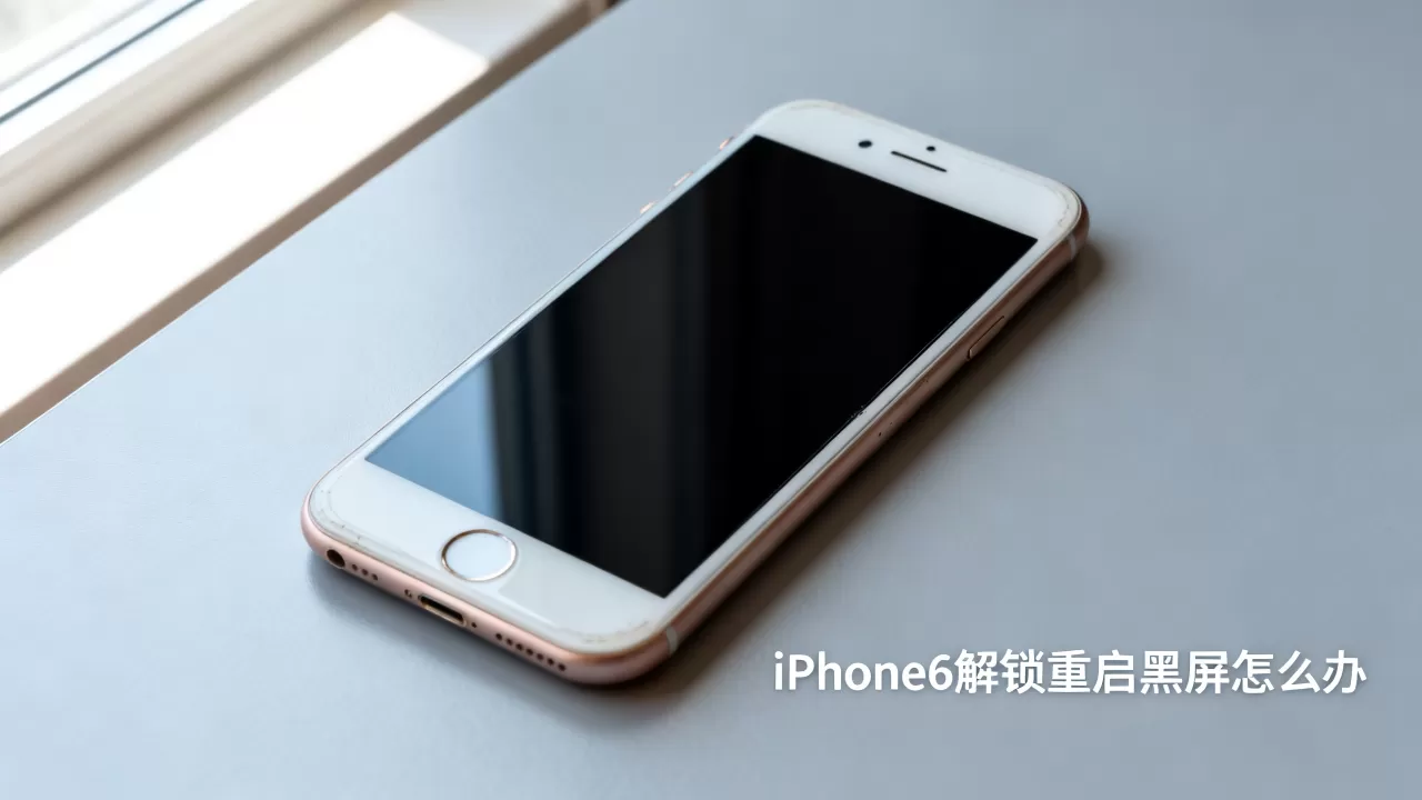 iphone6解锁重启黑屏怎么办，iphone6解锁重启