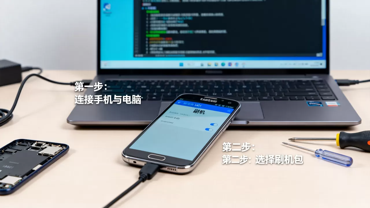 三星3401刷机教程，三星3401刷机