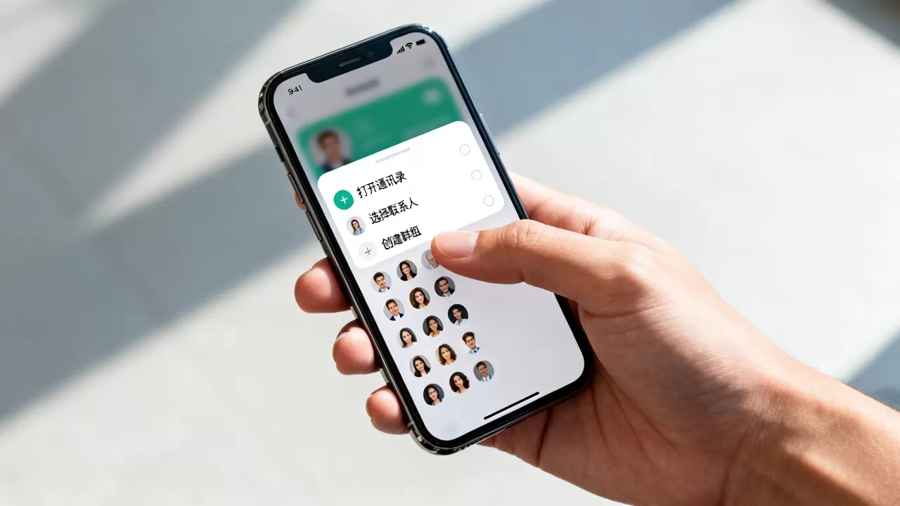 iphone联系人怎么建群组，iphone联系人群组