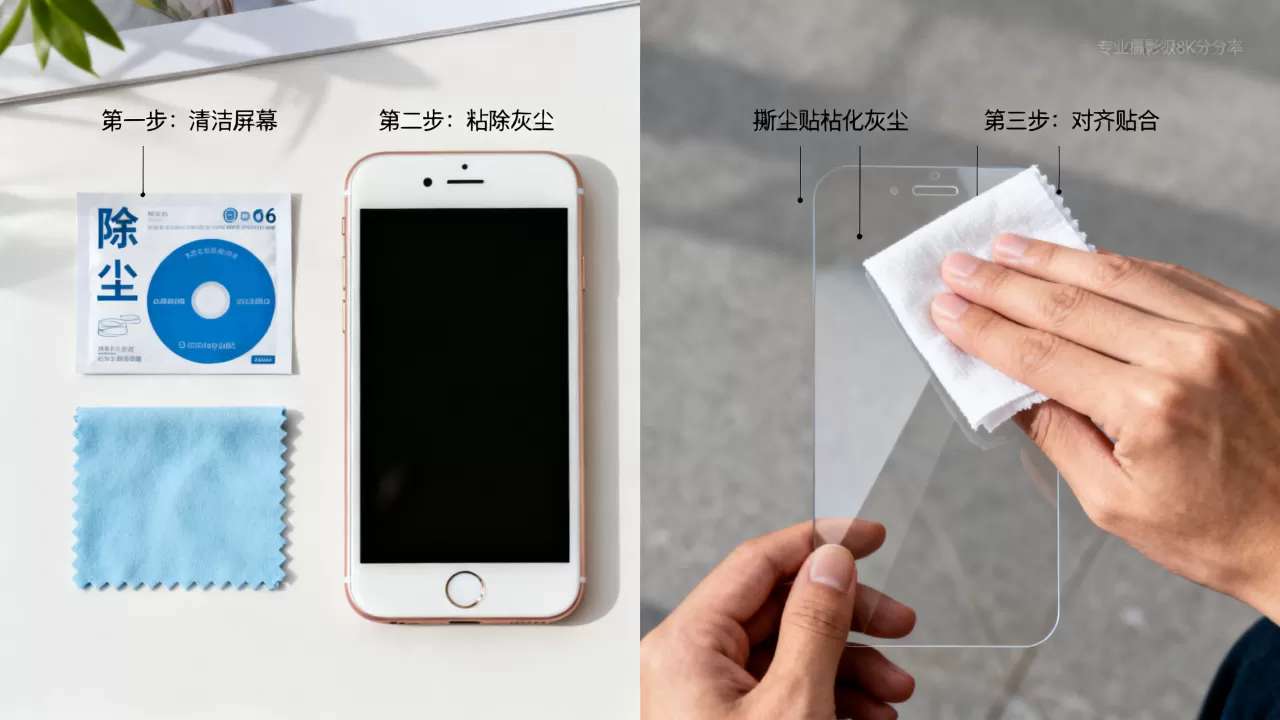 iphone6上膜教程，iphone6钢化膜怎么贴