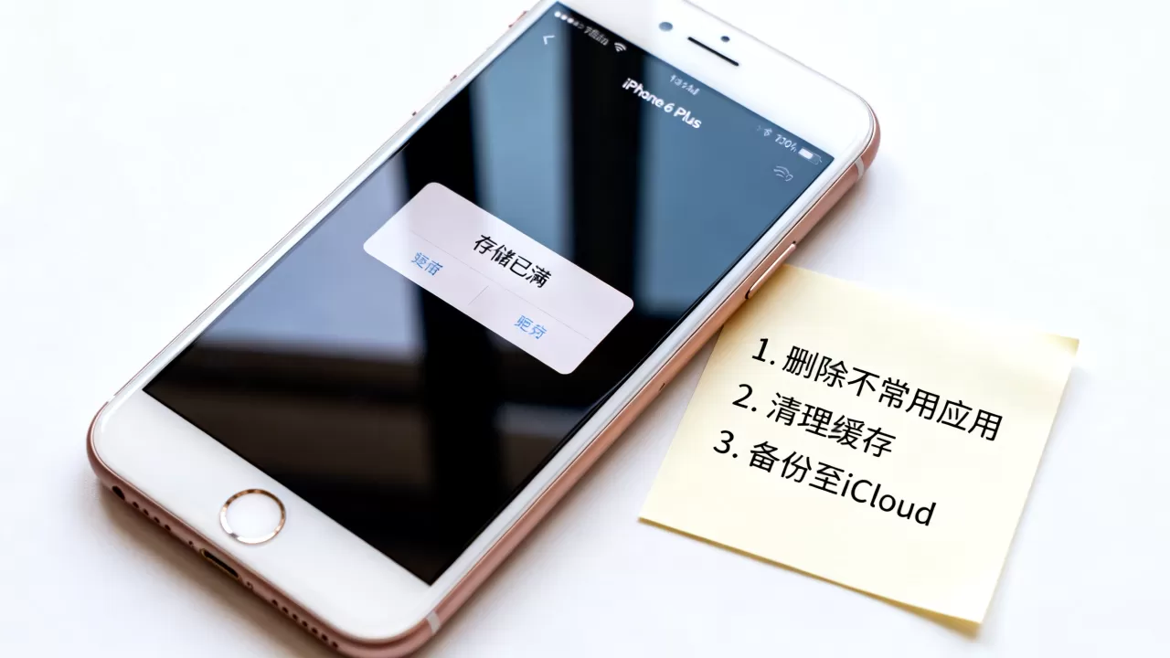 iphone6plus存储满了怎么办，iphone6plus存储