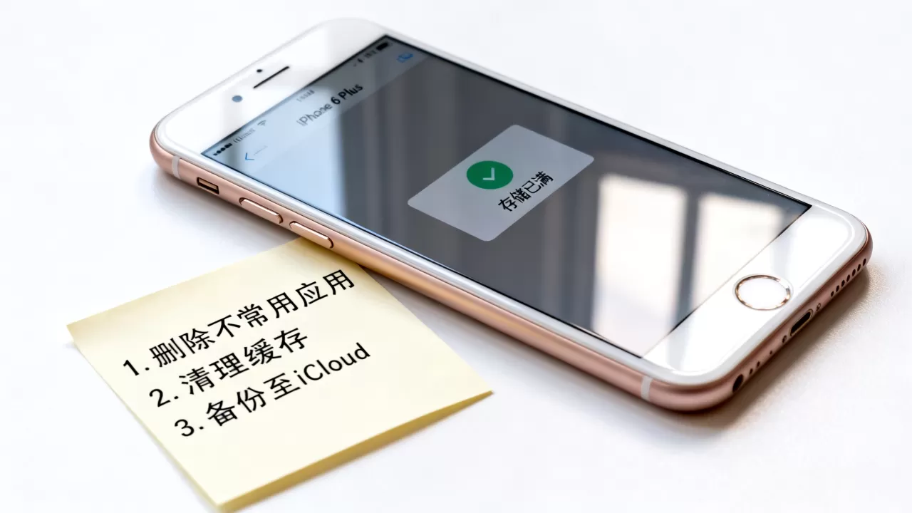 iphone6plus存储满了怎么办，iphone6plus存储