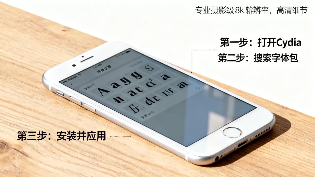 iphone越狱后怎么更改字体？iphone越狱改字体教程