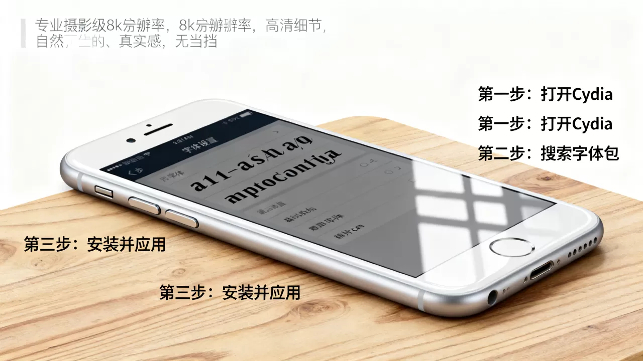 iphone越狱后怎么更改字体？iphone越狱改字体教程