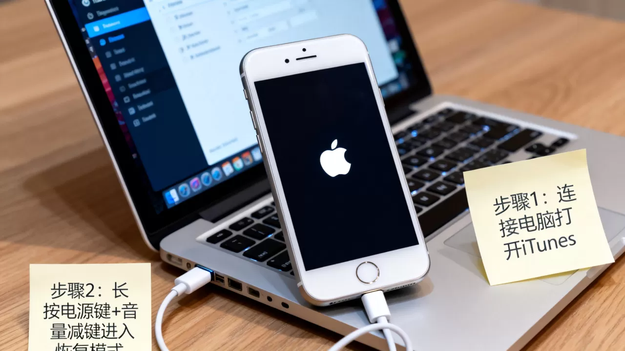iphone白苹果卡在恢复模式怎么办，iphone白苹果恢复模式解决方法