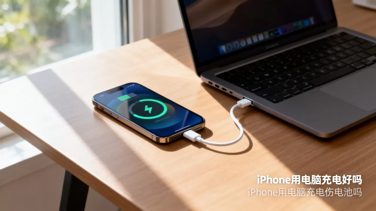 iphone用电脑充电好吗，iphone用电脑充电伤电池吗