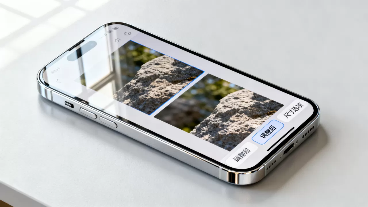 iphone照片可以调整大小吗，iphone照片调整大小