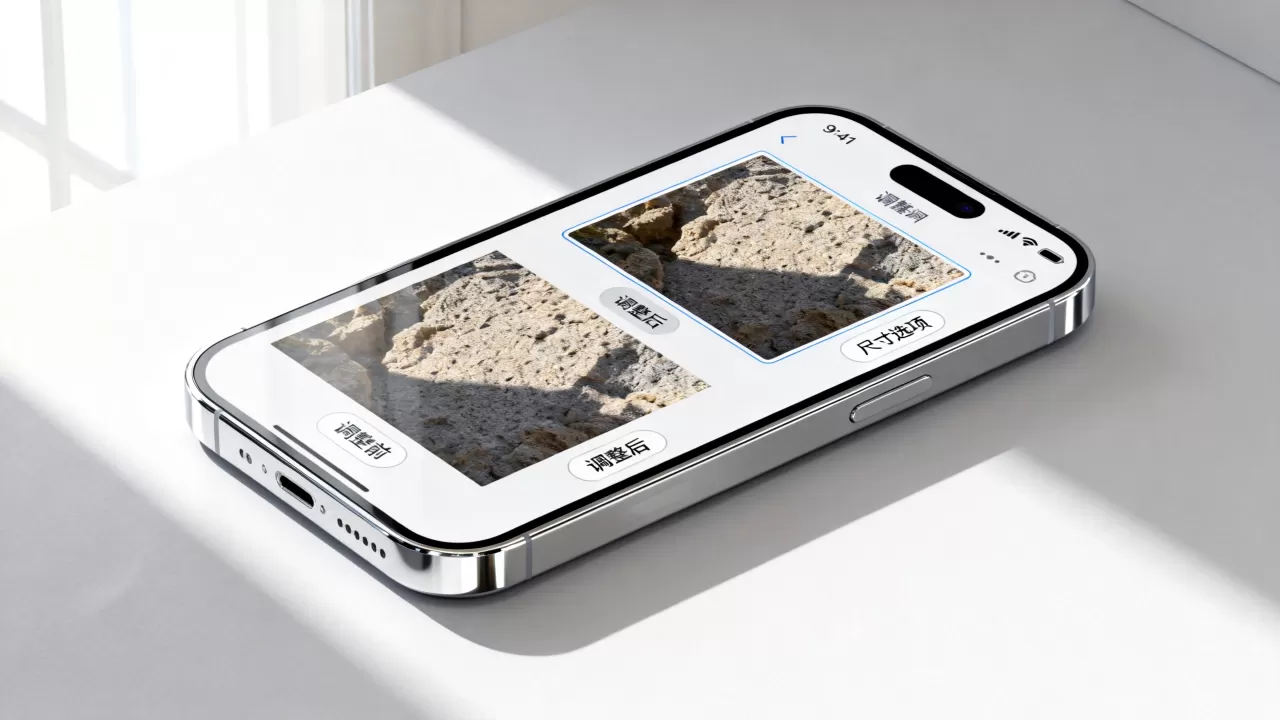 iphone照片可以调整大小吗，iphone照片调整大小
