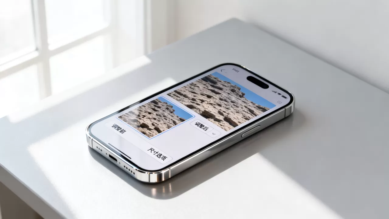 iphone照片可以调整大小吗，iphone照片调整大小