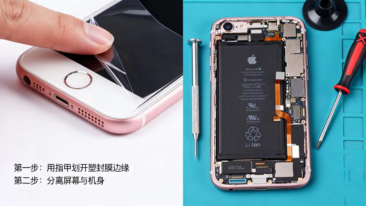 iphone6的塑封怎么拆，iphone6拆机