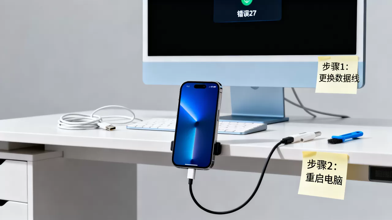 iphone刷机错误27怎么办，iphone刷机报错27解决方法