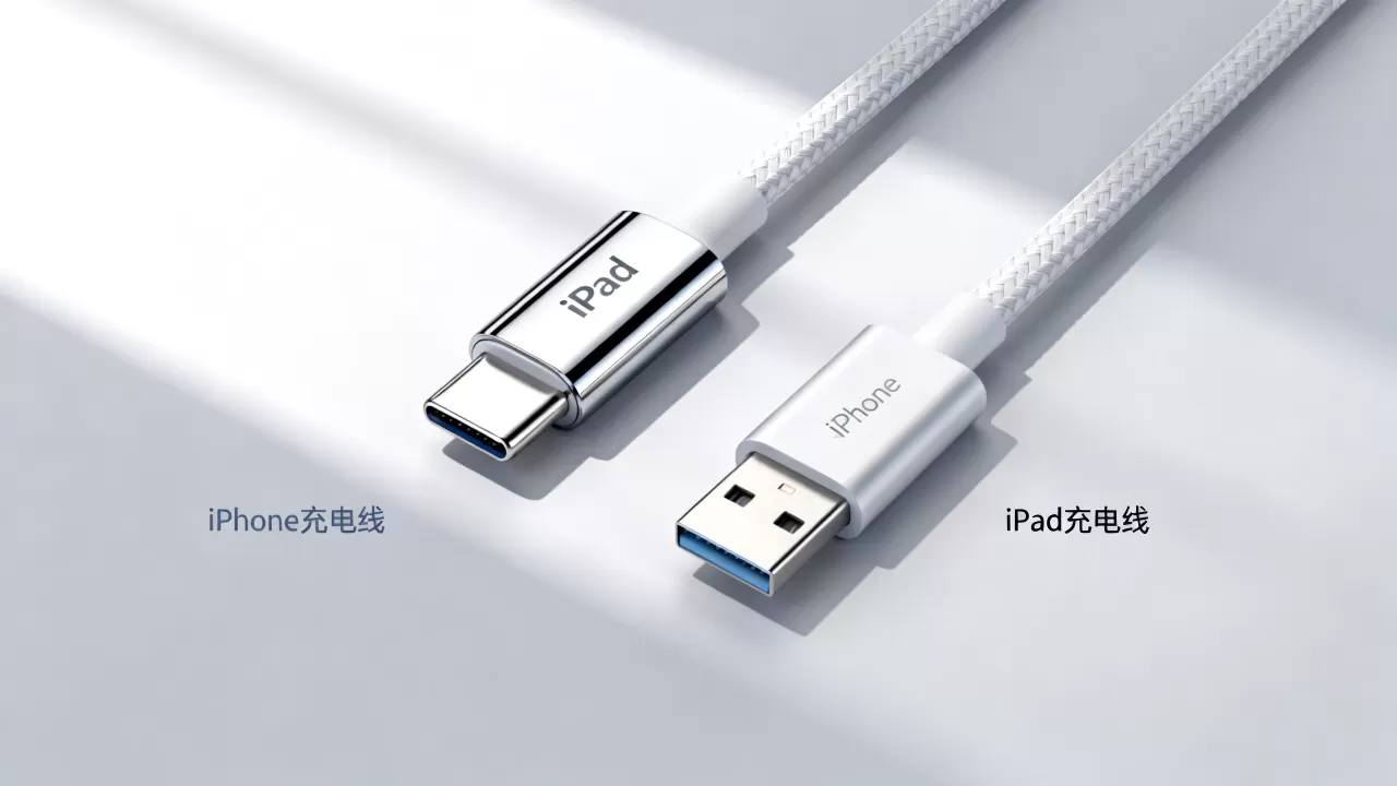 ipad和iphone充电线通用吗，苹果充电线区别