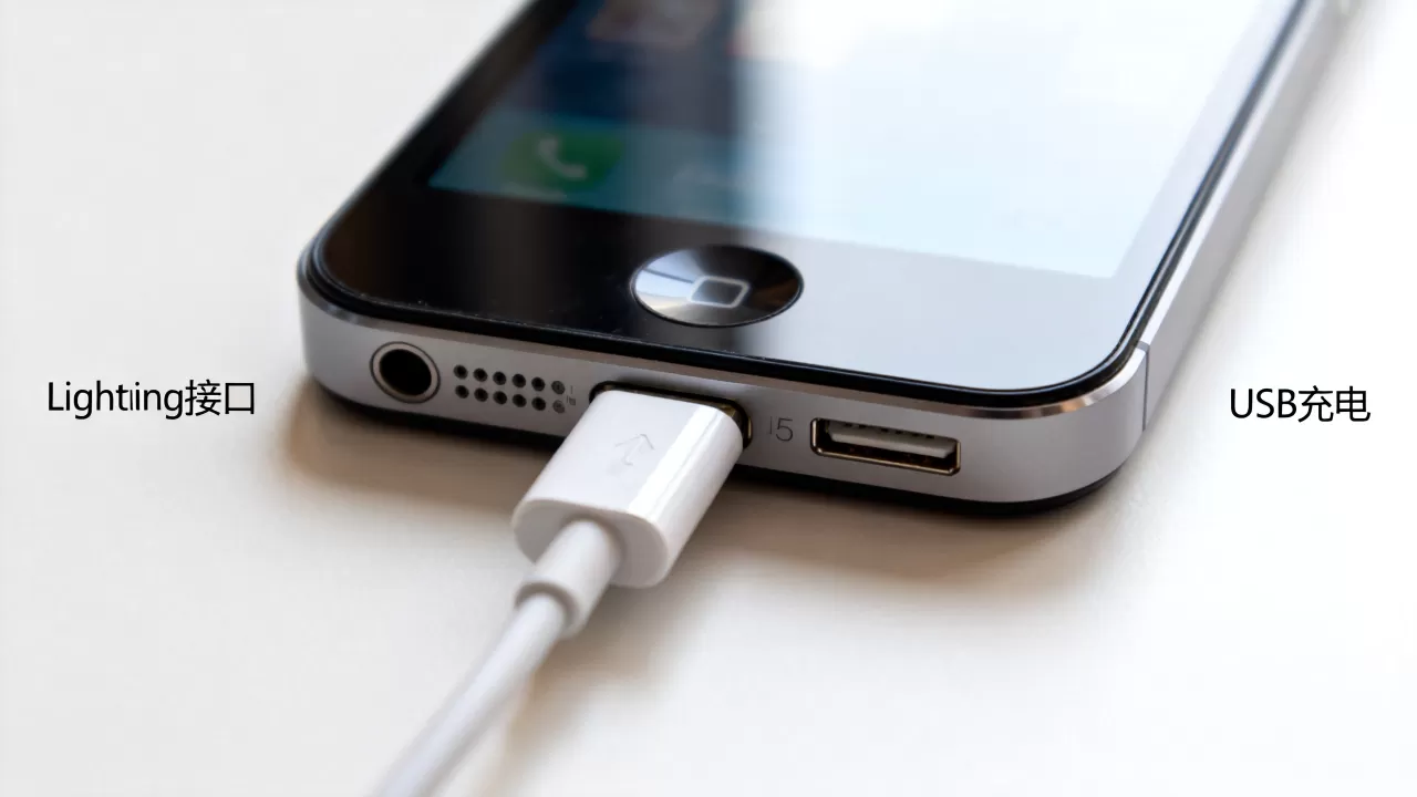 iphone5 usb充电，iphone5充电线接口类型