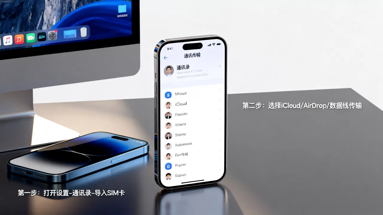 iphone怎么传输通讯录，iphone传输通讯录