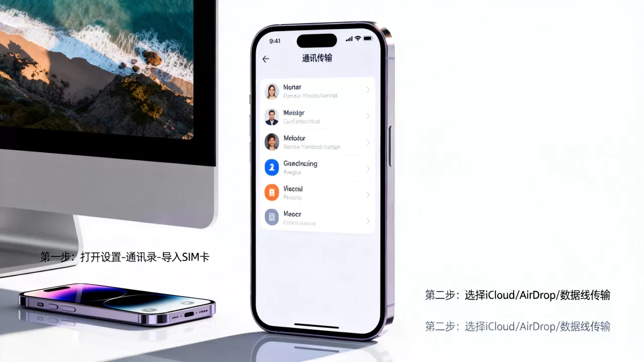iphone怎么传输通讯录，iphone传输通讯录